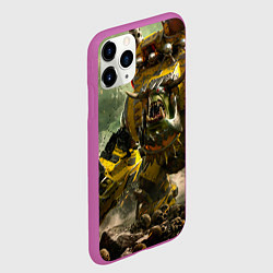 Чехол iPhone 11 Pro матовый Орки в битве, цвет: 3D-фиолетовый — фото 2