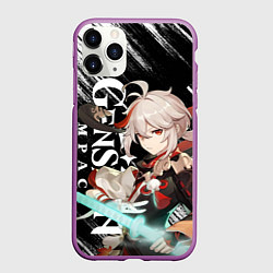 Чехол iPhone 11 Pro матовый КАДЗУХА АНЕМО KAZUHA, цвет: 3D-фиолетовый