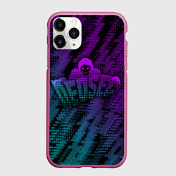 Чехол iPhone 11 Pro матовый WATCH DOGS DED SEC NEON, цвет: 3D-малиновый