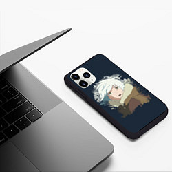 Чехол iPhone 11 Pro матовый Милый Фуши, цвет: 3D-черный — фото 2