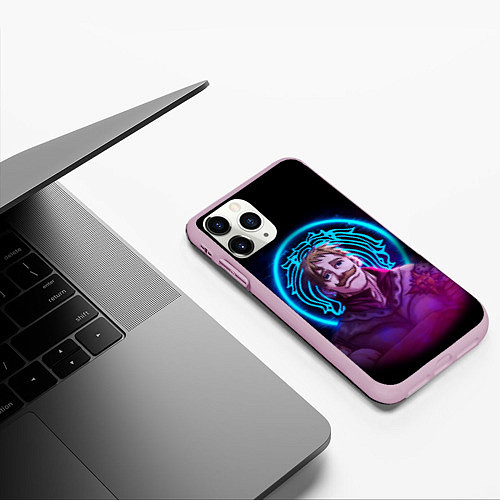 Чехол iPhone 11 Pro матовый ЭСКАНОР 7 СМРТЕНЫХ ГРЕХОВ НЕОН / 3D-Розовый – фото 3