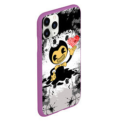 Чехол iPhone 11 Pro матовый BENDY LOVE БЕНДИ С СЕРДЦЕМ, цвет: 3D-фиолетовый — фото 2