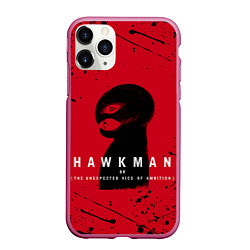 Чехол iPhone 11 Pro матовый HAWKMAN BERSERK, цвет: 3D-малиновый