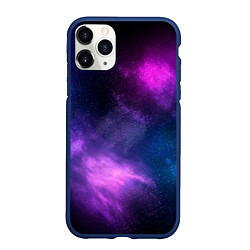 Чехол iPhone 11 Pro матовый Космос Galaxy, цвет: 3D-тёмно-синий