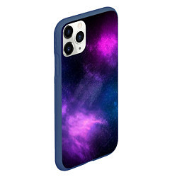 Чехол iPhone 11 Pro матовый Космос Galaxy, цвет: 3D-тёмно-синий — фото 2