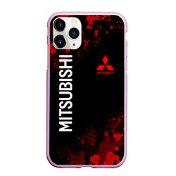 Чехол iPhone 11 Pro матовый MITSUBISHIC MILITARY GEOMETRY RED, цвет: 3D-розовый