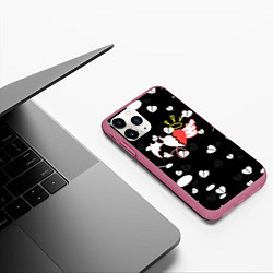 Чехол iPhone 11 Pro матовый Payton Moormeie пейтон, цвет: 3D-малиновый — фото 2