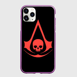 Чехол iPhone 11 Pro матовый Assassins creed ubisoft, цвет: 3D-фиолетовый