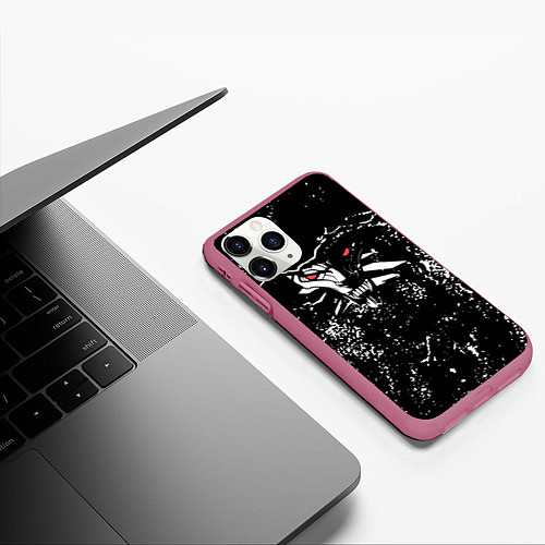 Чехол iPhone 11 Pro матовый The witcher season 2 / 3D-Малиновый – фото 3
