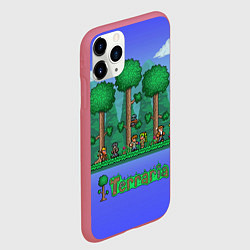 Чехол iPhone 11 Pro матовый Лесок из Террарии, цвет: 3D-малиновый — фото 2