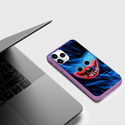 Чехол iPhone 11 Pro матовый POPPY PLAYTIME ХАГИ ВАГИ В ОГНЕ, цвет: 3D-фиолетовый — фото 2