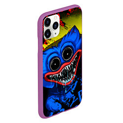 Чехол iPhone 11 Pro матовый POPPY PLAYTIME ХАГИ ВАГИ, Я ПОЙМАЮ ТЕБЯ!, цвет: 3D-фиолетовый — фото 2