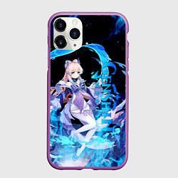 Чехол iPhone 11 Pro матовый КОКОМИ ГЕНШИН ИМПАКТ KOKOMI, цвет: 3D-фиолетовый
