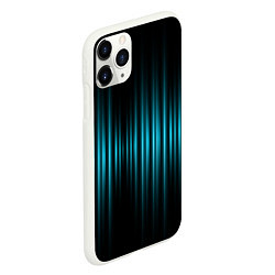 Чехол iPhone 11 Pro матовый Неоновые флуктуации, цвет: 3D-белый — фото 2