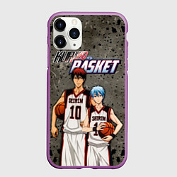 Чехол iPhone 11 Pro матовый Kuroko no Basket, Kagami Taiga Kuroko Tetsuya, цвет: 3D-фиолетовый