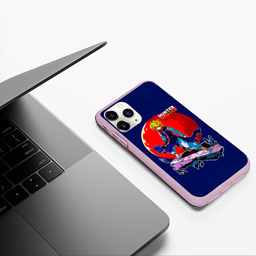 Чехол iPhone 11 Pro матовый Hunter x Hunter - Kurapika / 3D-Розовый – фото 3