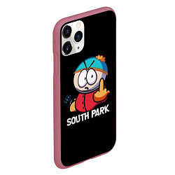 Чехол iPhone 11 Pro матовый Южный парк Эрик South Park, цвет: 3D-малиновый — фото 2