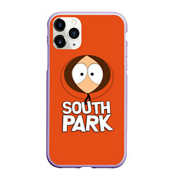 Чехол iPhone 11 Pro матовый Южный парк Кенни South Park, цвет: 3D-светло-сиреневый