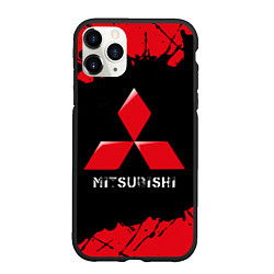 Чехол iPhone 11 Pro матовый MITSUBISHI Mitsubishi Краски, цвет: 3D-черный