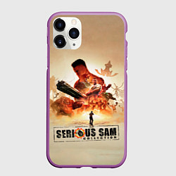 Чехол iPhone 11 Pro матовый Серьёзные Сэмы, цвет: 3D-фиолетовый