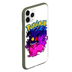 Чехол iPhone 11 Pro матовый Mega Gengar - Pokemon GO, цвет: 3D-темно-зеленый — фото 2