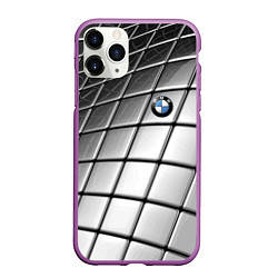 Чехол iPhone 11 Pro матовый BMW pattern 2022, цвет: 3D-фиолетовый