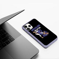 Чехол iPhone 11 Pro матовый BRAZILIAN JIU JITSU - BJJ, цвет: 3D-светло-сиреневый — фото 2