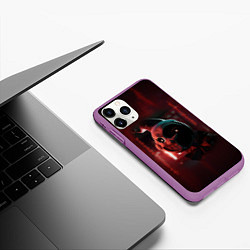 Чехол iPhone 11 Pro матовый Мундроп FNAF Security Breach, цвет: 3D-фиолетовый — фото 2