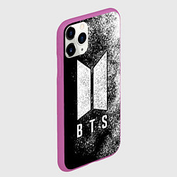 Чехол iPhone 11 Pro матовый BTS ЧБ, цвет: 3D-фиолетовый — фото 2