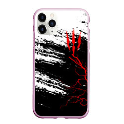 Чехол iPhone 11 Pro матовый The Witcher - Когти, цвет: 3D-розовый