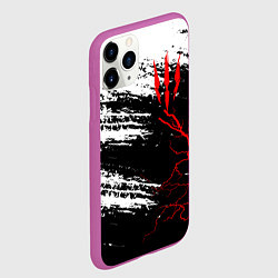 Чехол iPhone 11 Pro матовый The Witcher - Когти, цвет: 3D-фиолетовый — фото 2