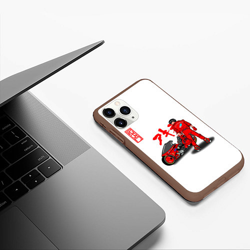 Чехол iPhone 11 Pro матовый Эпичный Сётаро - Akira / 3D-Коричневый – фото 3