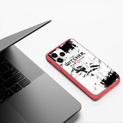 Чехол iPhone 11 Pro матовый Ведьмак ведьмак 2, цвет: 3D-красный — фото 2