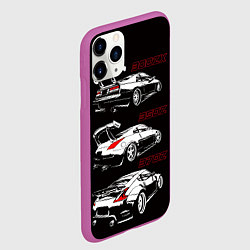 Чехол iPhone 11 Pro матовый NISSAN 300 ZX 350Z 370Z JDM STYLE, цвет: 3D-фиолетовый — фото 2