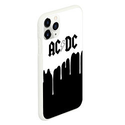 Чехол iPhone 11 Pro матовый ACDC подтёки, цвет: 3D-белый — фото 2