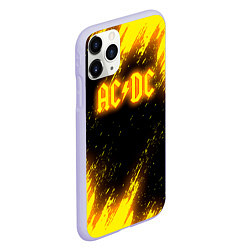 Чехол iPhone 11 Pro матовый ACDC - Neon, цвет: 3D-светло-сиреневый — фото 2
