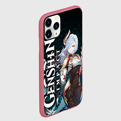 Чехол iPhone 11 Pro матовый ШЭНЬ ХЭ АДЕПТ SHENHE, цвет: 3D-малиновый — фото 2