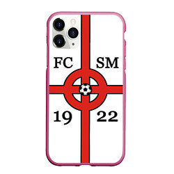 Чехол iPhone 11 Pro матовый FCSM-1922, цвет: 3D-малиновый