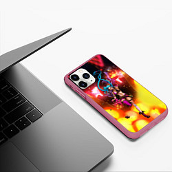 Чехол iPhone 11 Pro матовый ARCANE League Of Legends JINX взрыв, цвет: 3D-малиновый — фото 2