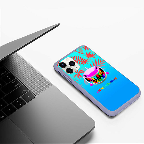 Чехол iPhone 11 Pro матовый 6IX9INE tropical / 3D-Светло-сиреневый – фото 3