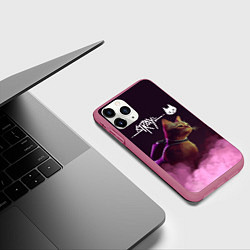 Чехол iPhone 11 Pro матовый Stray, цвет: 3D-малиновый — фото 2