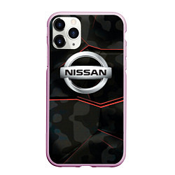 Чехол iPhone 11 Pro матовый Nissan xtrail, цвет: 3D-розовый