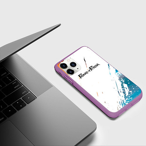 Чехол iPhone 11 Pro матовый Prince of Persia принц Персии / 3D-Фиолетовый – фото 3