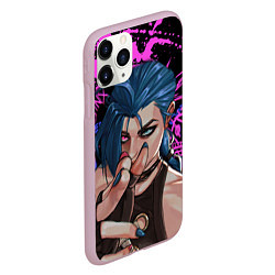 Чехол iPhone 11 Pro матовый Arcane League Of Legends JINX ПАУДЕР, цвет: 3D-розовый — фото 2