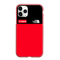 Чехол iPhone 11 Pro матовый The Photo Face Canon, цвет: 3D-красный