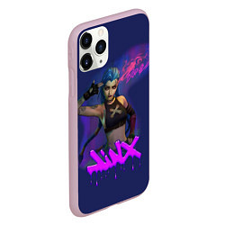 Чехол iPhone 11 Pro матовый League Of Legends Arcane JINX BOOM, цвет: 3D-розовый — фото 2