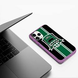 Чехол iPhone 11 Pro матовый КРАСНОДАР KRASNODAR, цвет: 3D-фиолетовый — фото 2