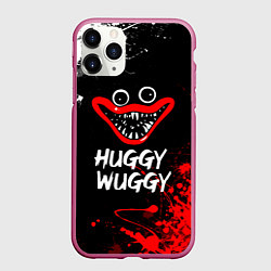 Чехол iPhone 11 Pro матовый Хагги Вагги Брызги, цвет: 3D-малиновый