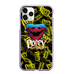Чехол iPhone 11 Pro матовый Poppy Playtime Молния, цвет: 3D-светло-сиреневый