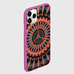 Чехол iPhone 11 Pro матовый МаГический УзОр, цвет: 3D-фиолетовый — фото 2